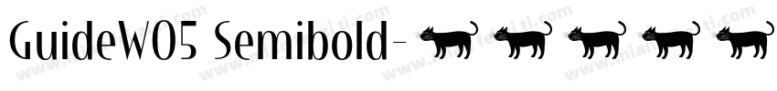 GuideW05 Semibold字体转换